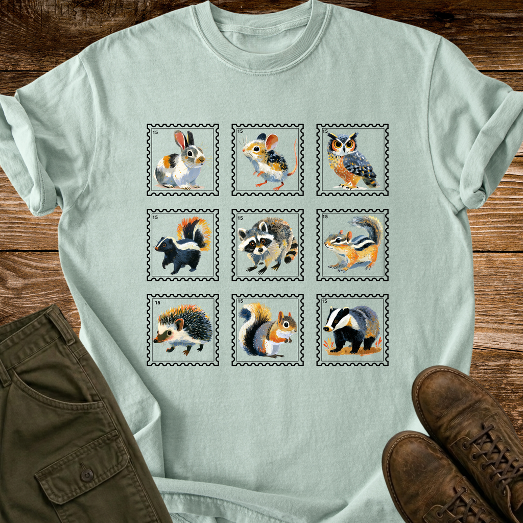Woodland Stamps T-shirt