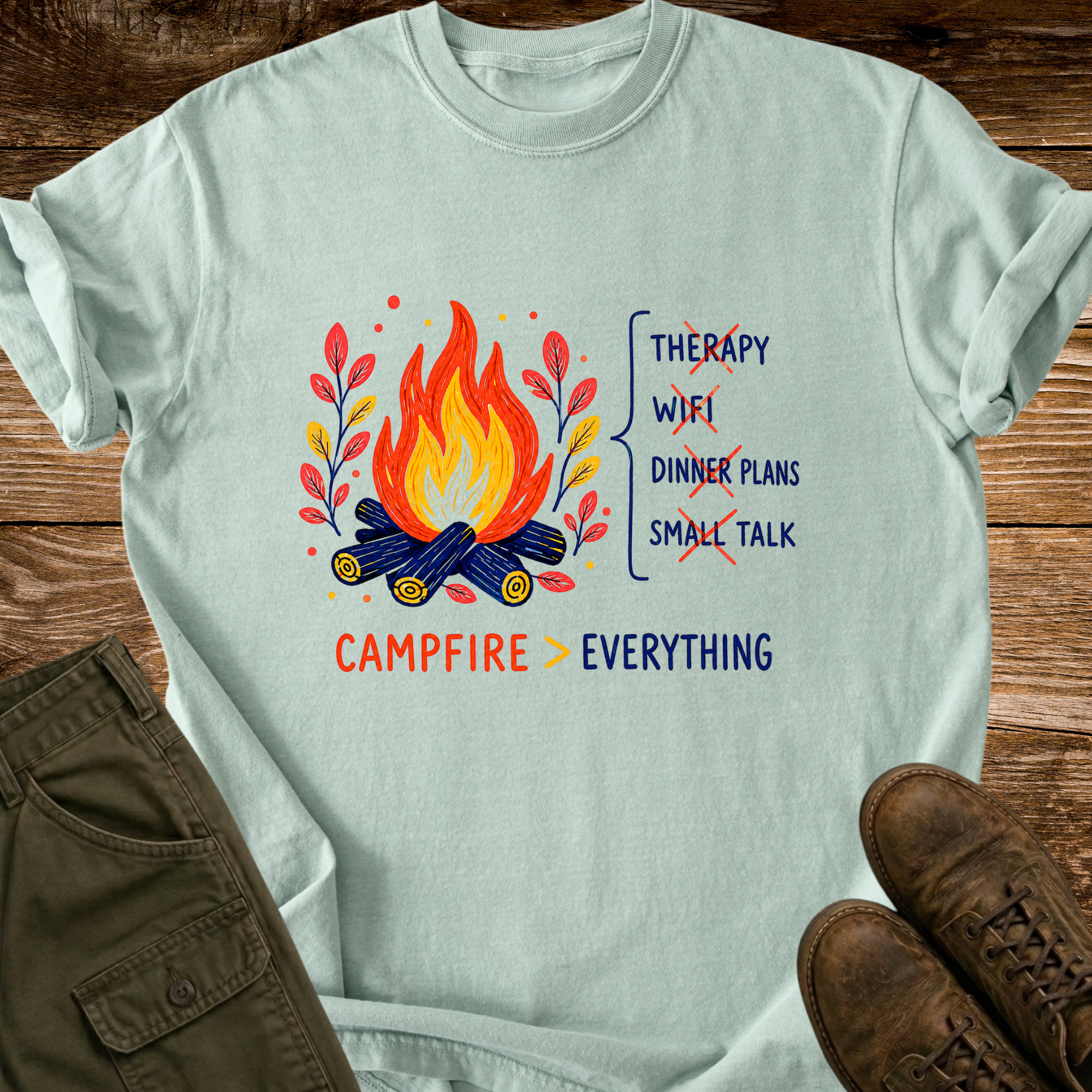Campfire Over Everything T-shirt