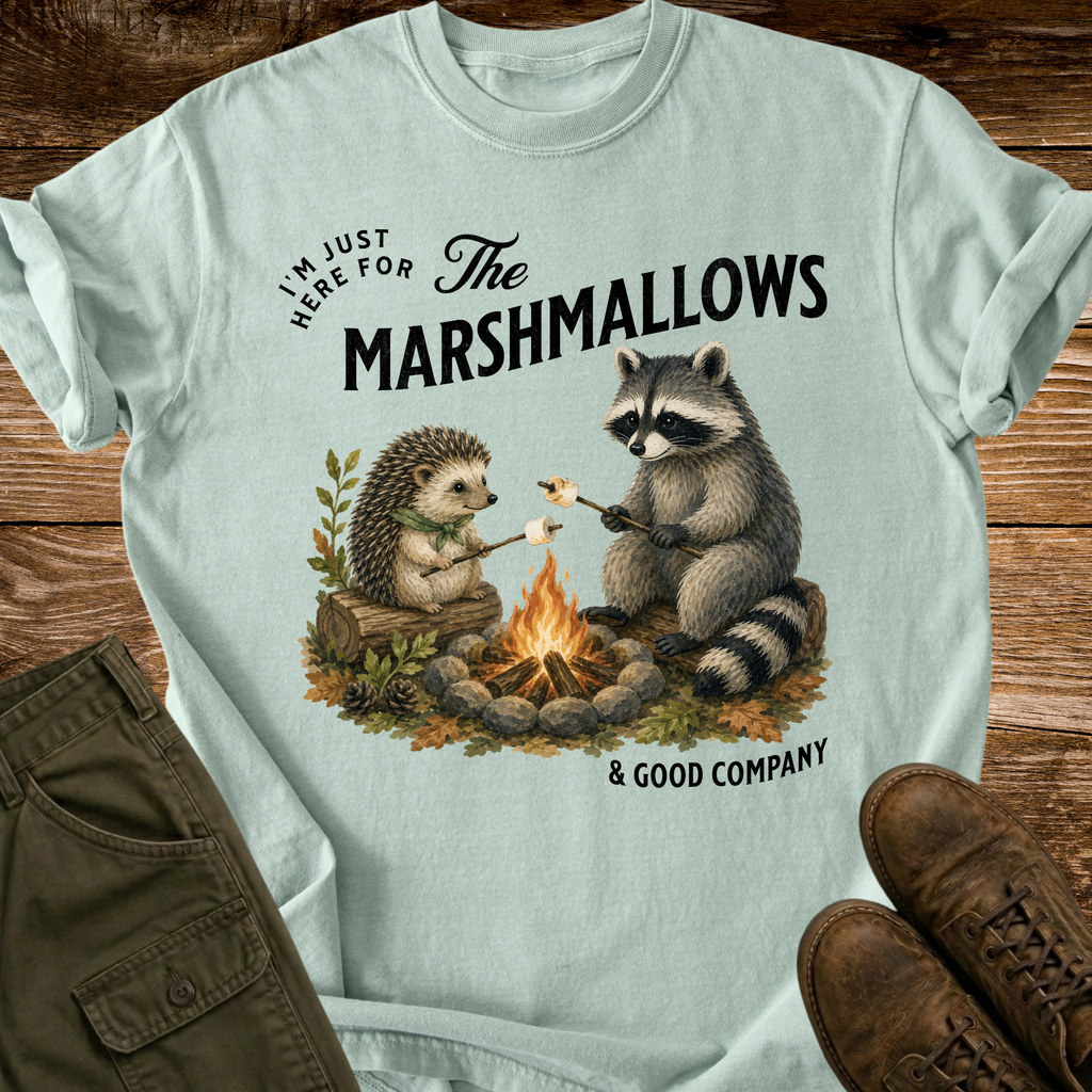 Here for the Marshmallows T-shirt