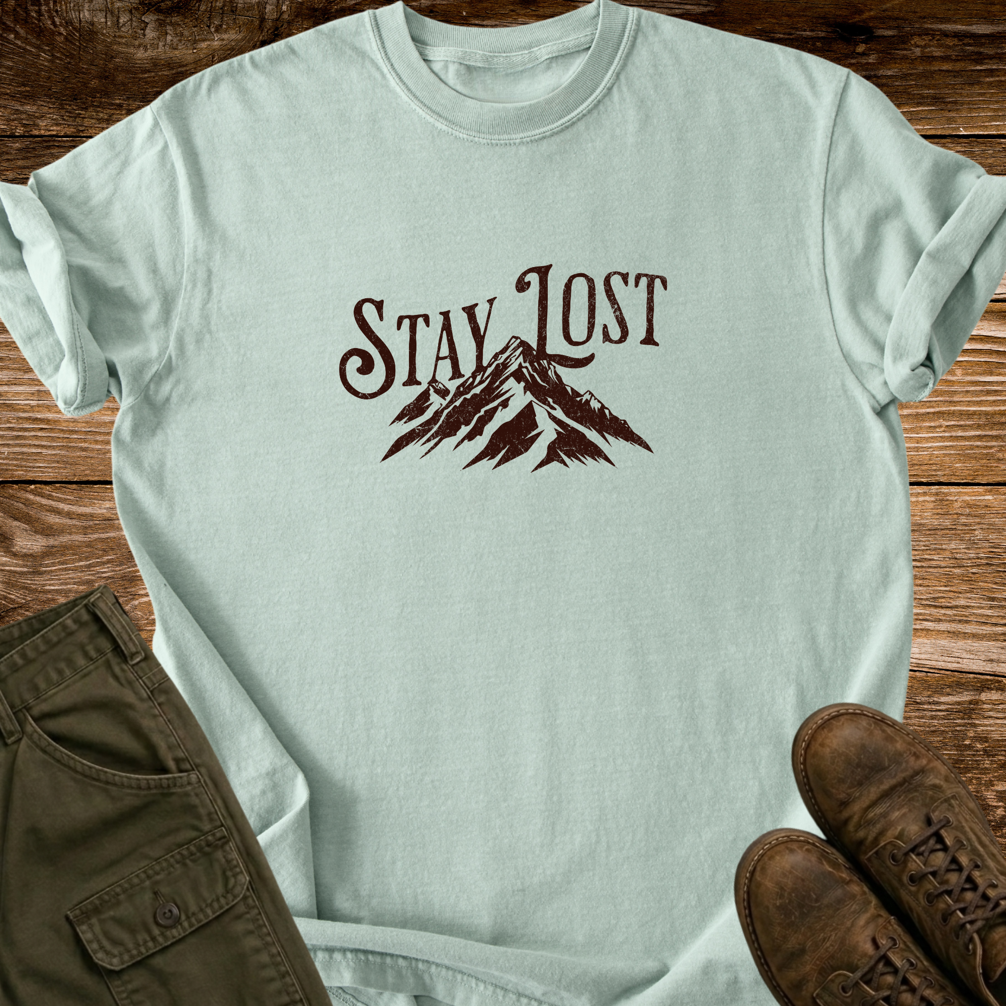 Stay Lost Distressed T-shirt