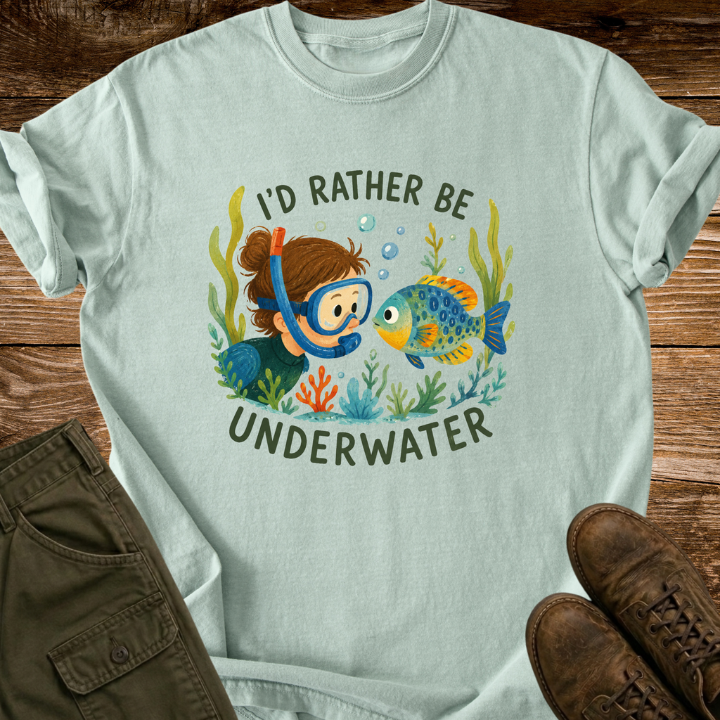 I'd Rather Be Underwater T-Shirt