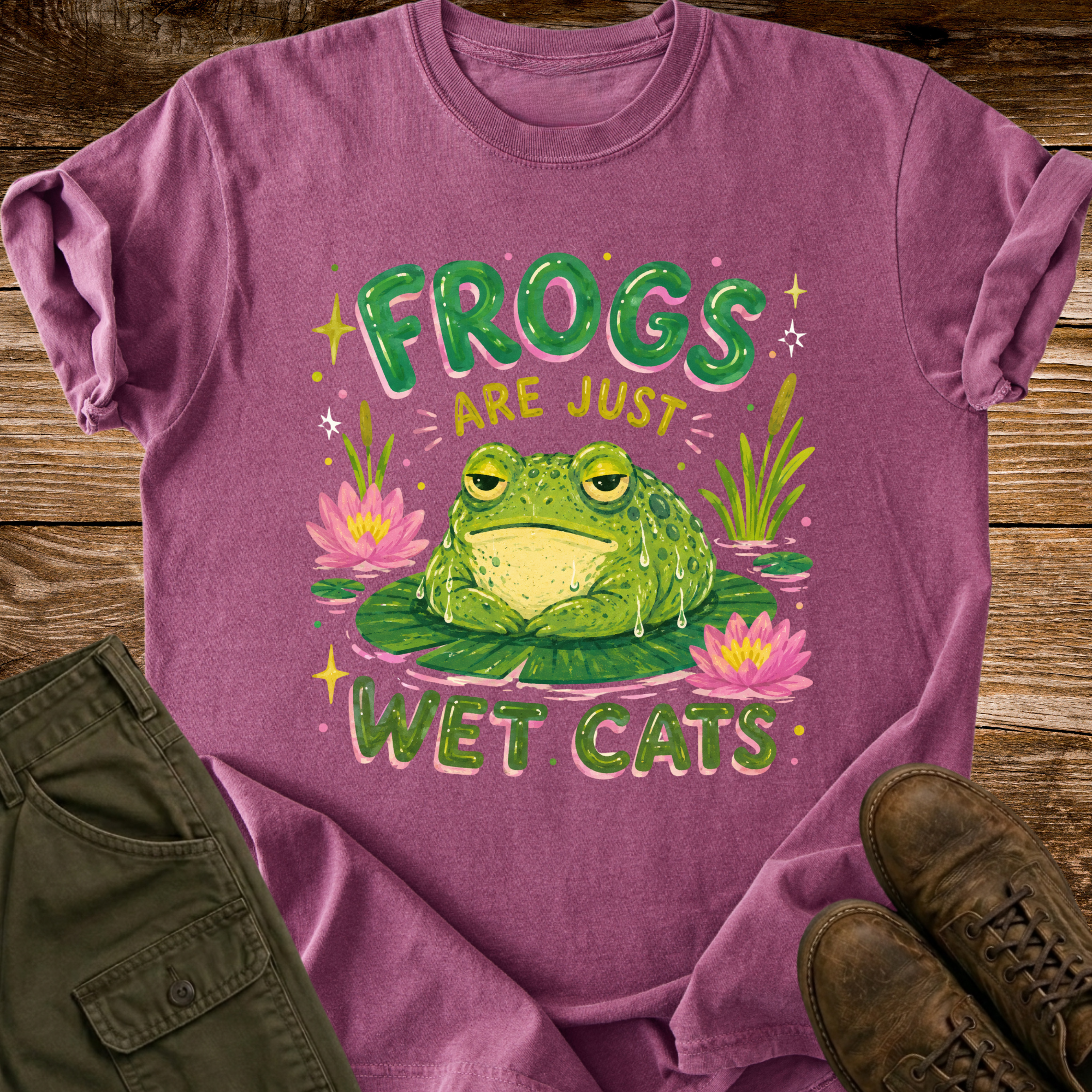 Frogs Are Just Wet Cats T-shirt