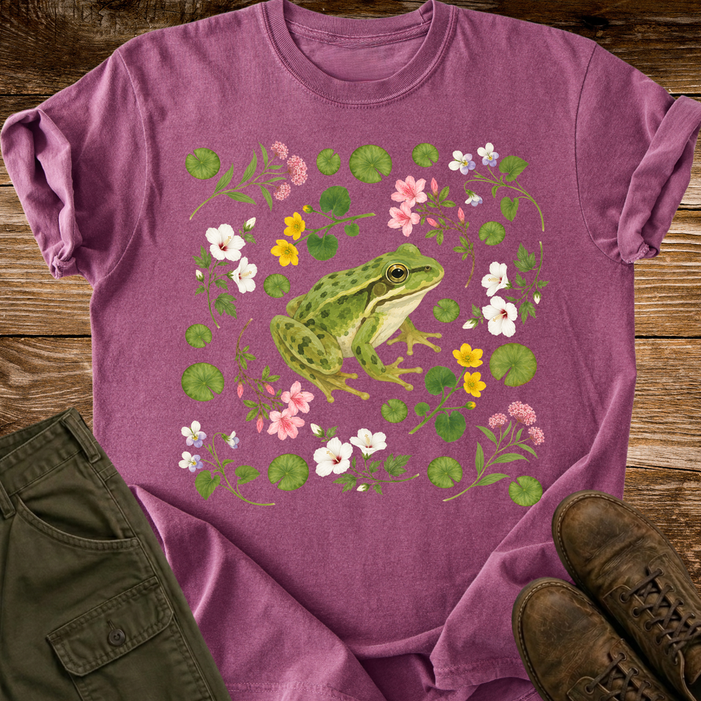 Frog in the Flowers T-shirt