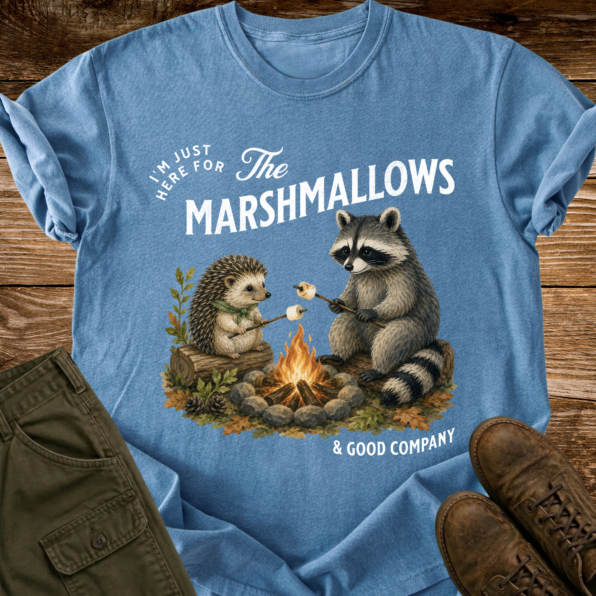 Here for the Marshmallows T-shirt