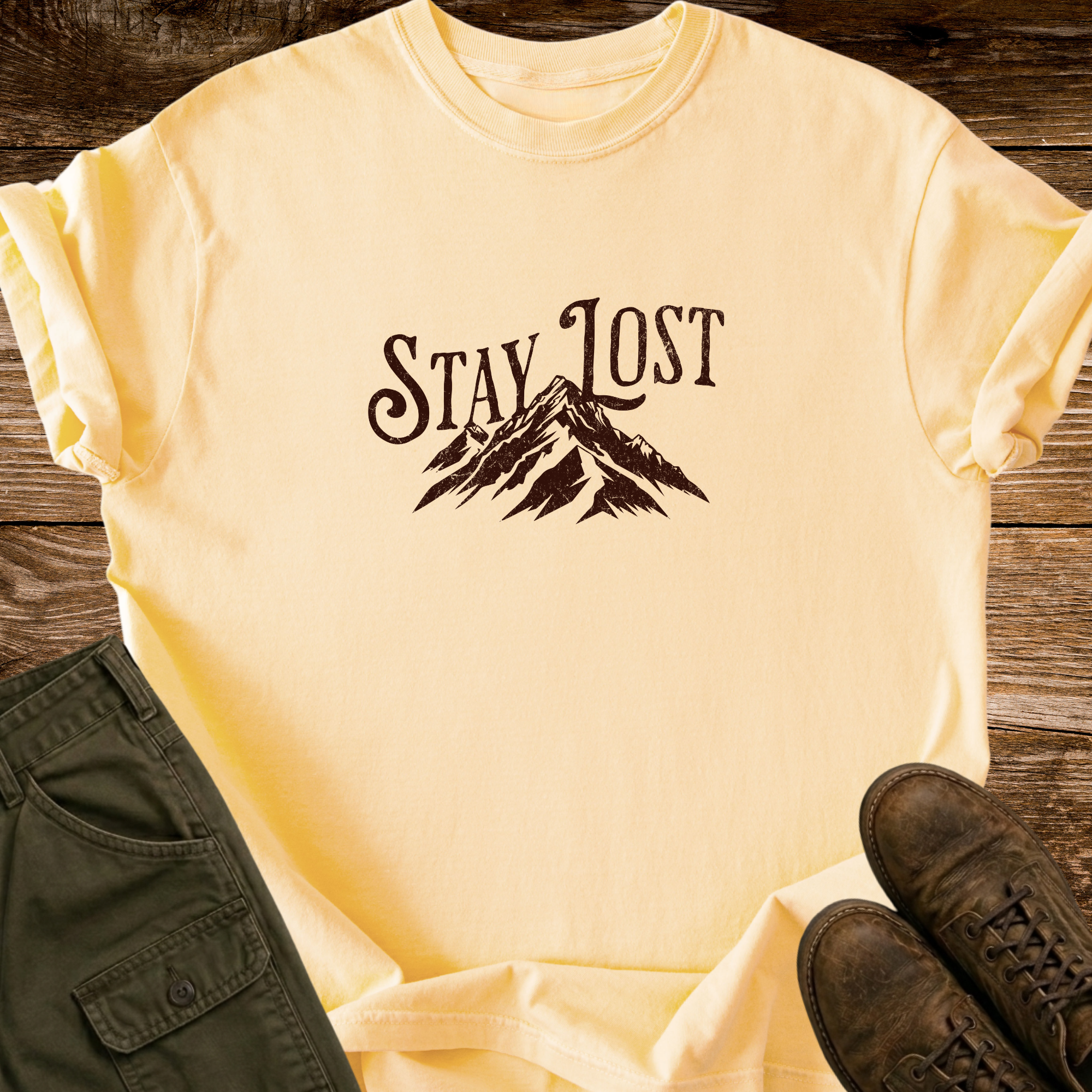 Stay Lost Distressed T-shirt