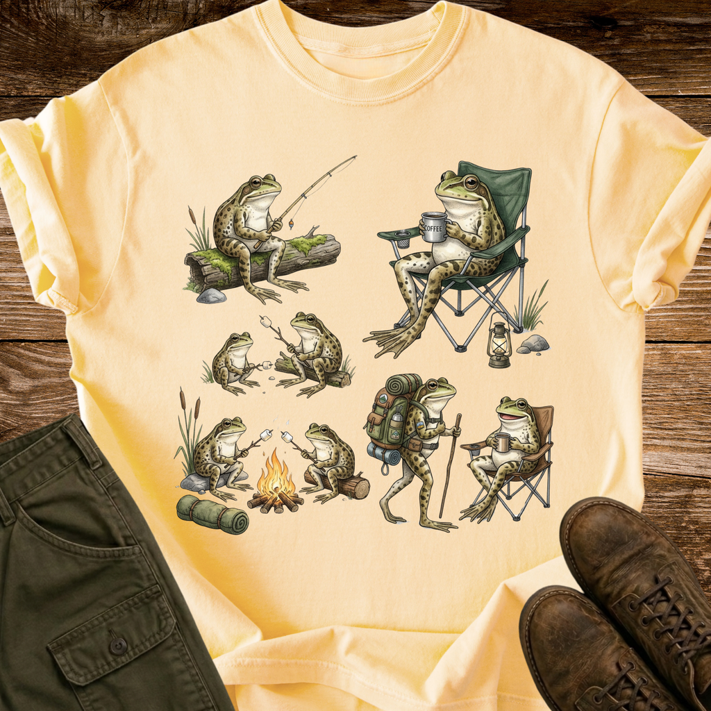 Camping Frogs T-shirt
