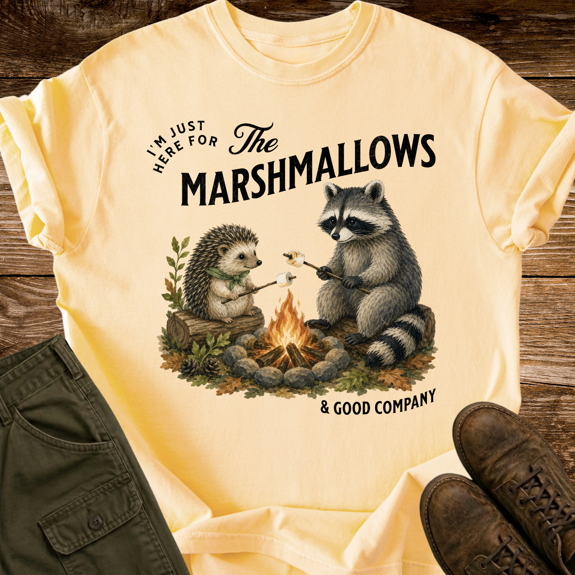 Here for the Marshmallows T-shirt