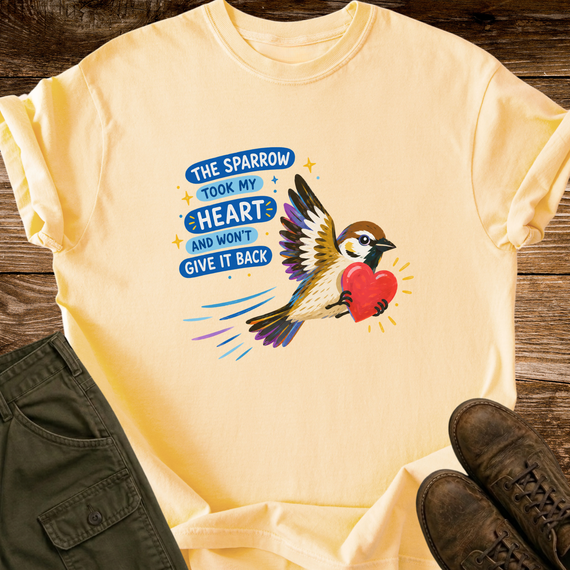 The Sparrow Took My Heart T-shirt