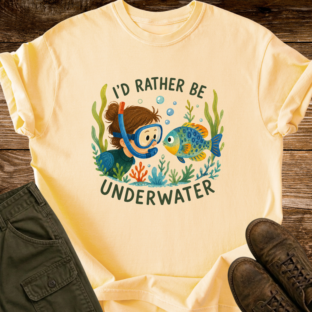 I'd Rather Be Underwater T-Shirt