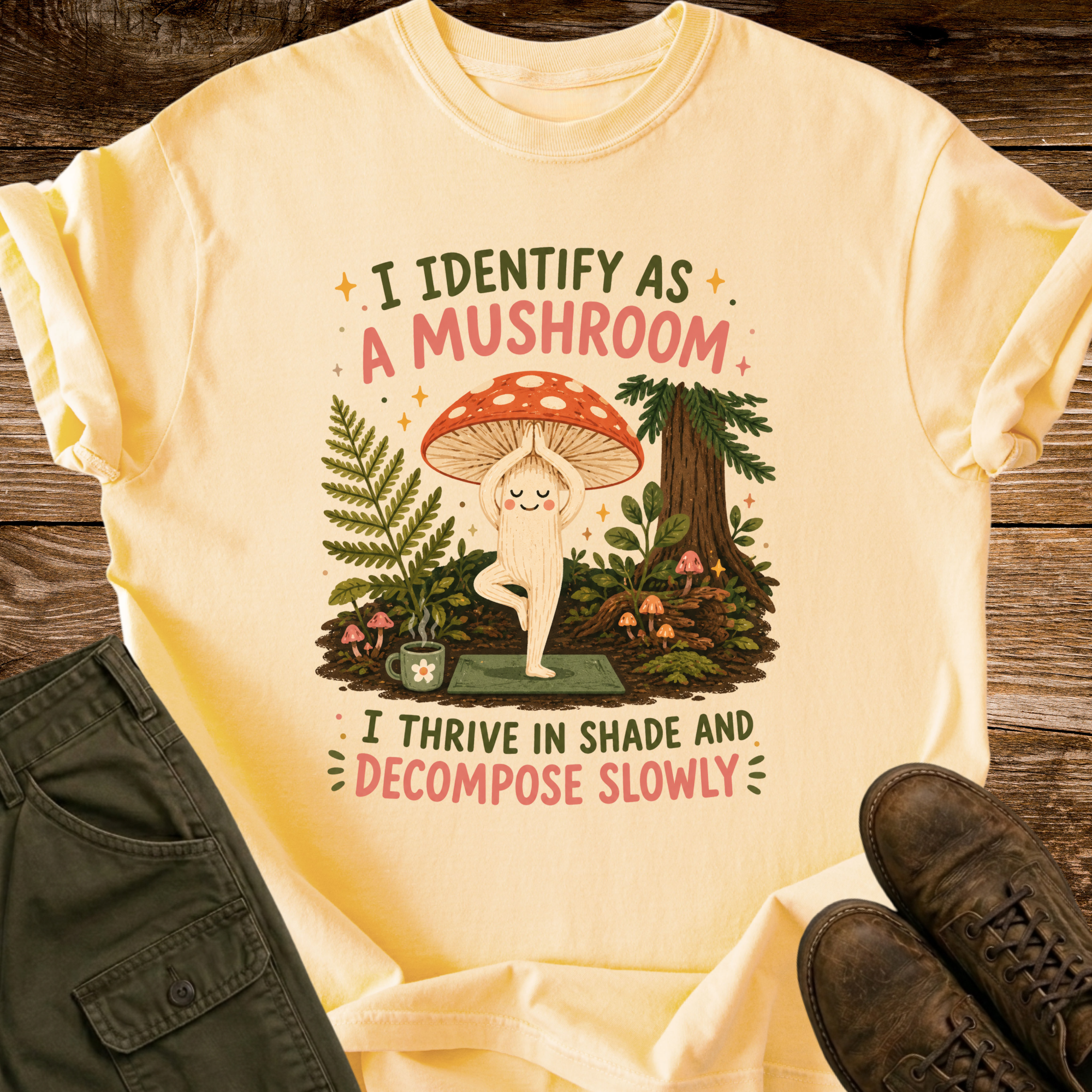 Identify as a Mushroom T-shirt