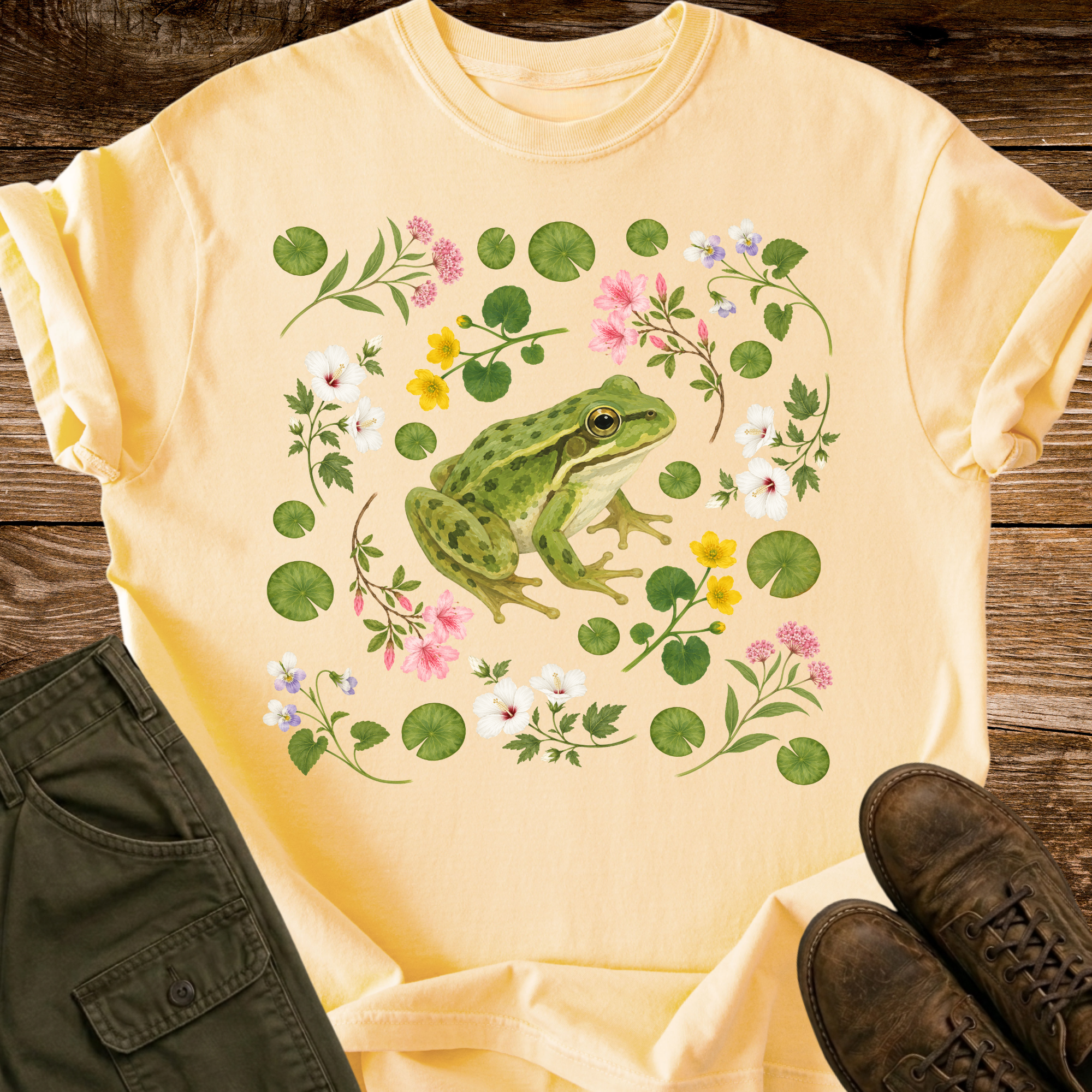 Frog in the Flowers T-shirt