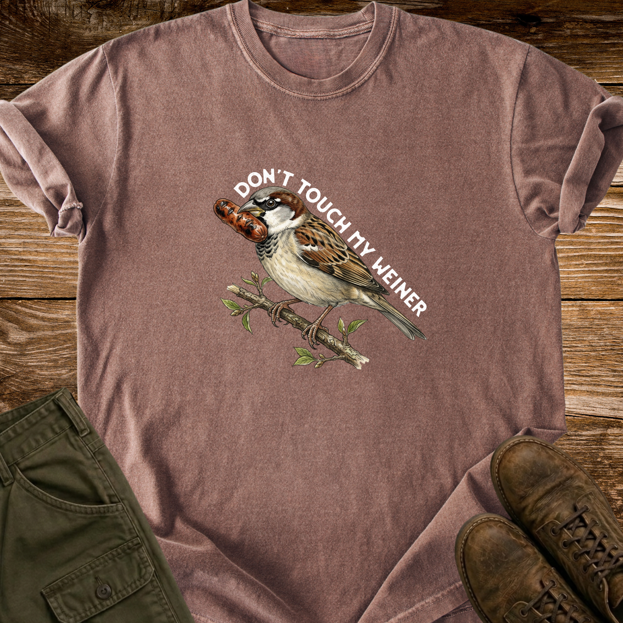 Don't Touch My Weiner Distressed T-shirt