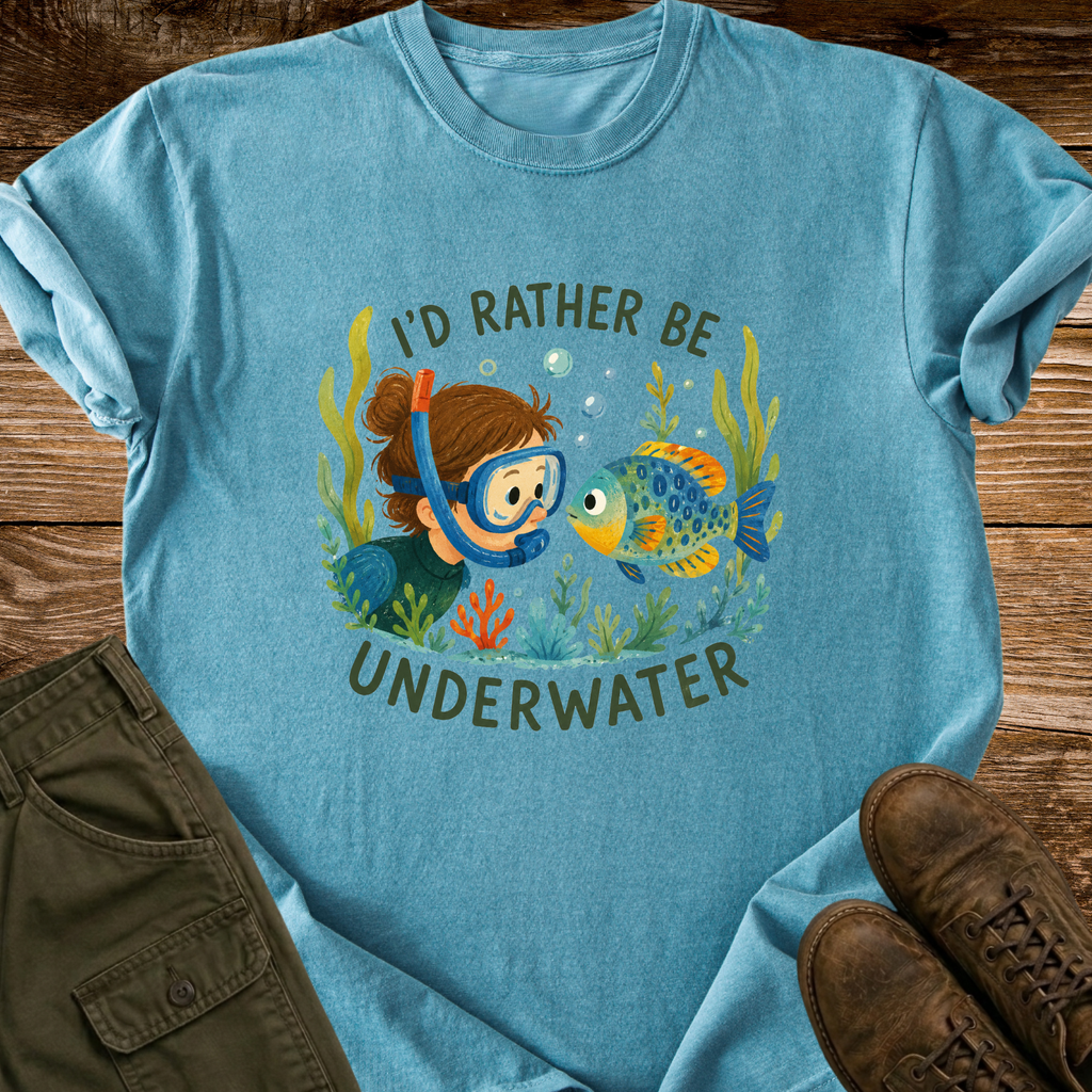 I'd Rather Be Underwater T-Shirt