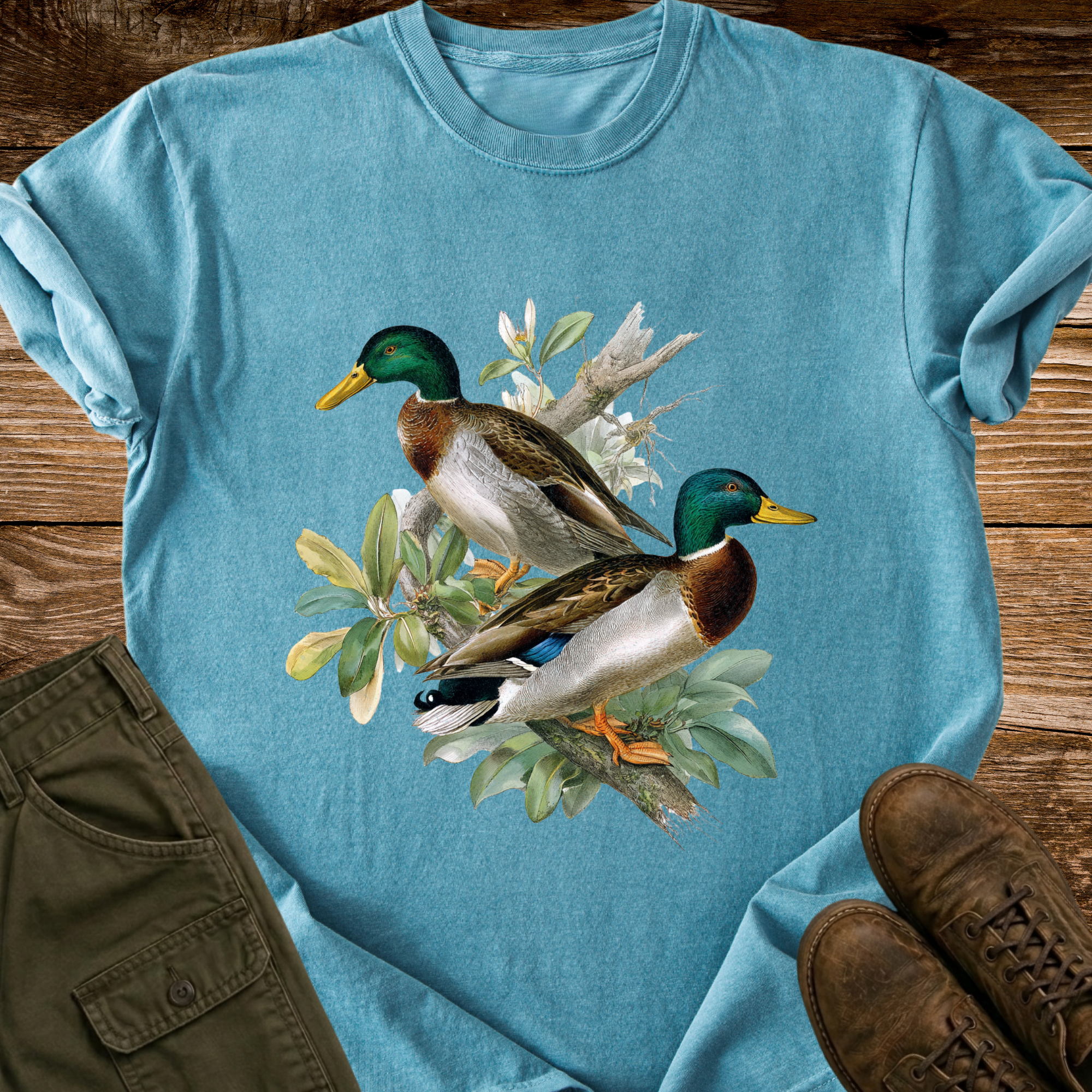 Vintage Ducks Distressed T-Shirt