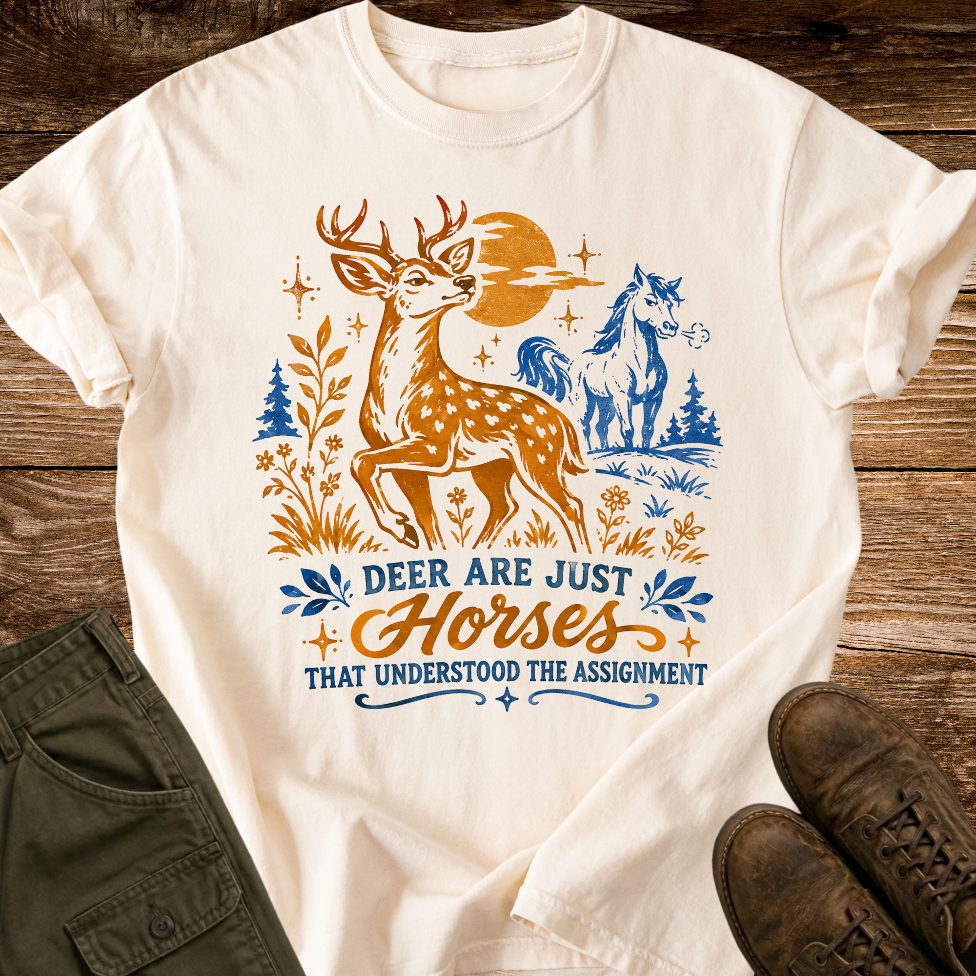 Deer Are Just Horses T-shirt
