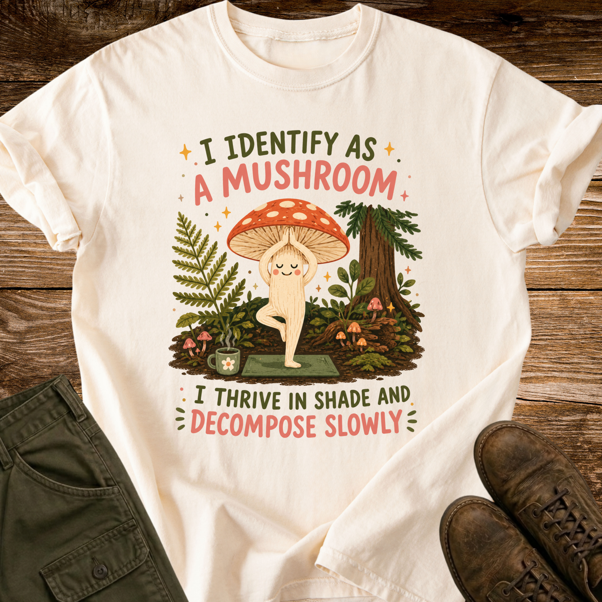 Identify as a Mushroom T-shirt