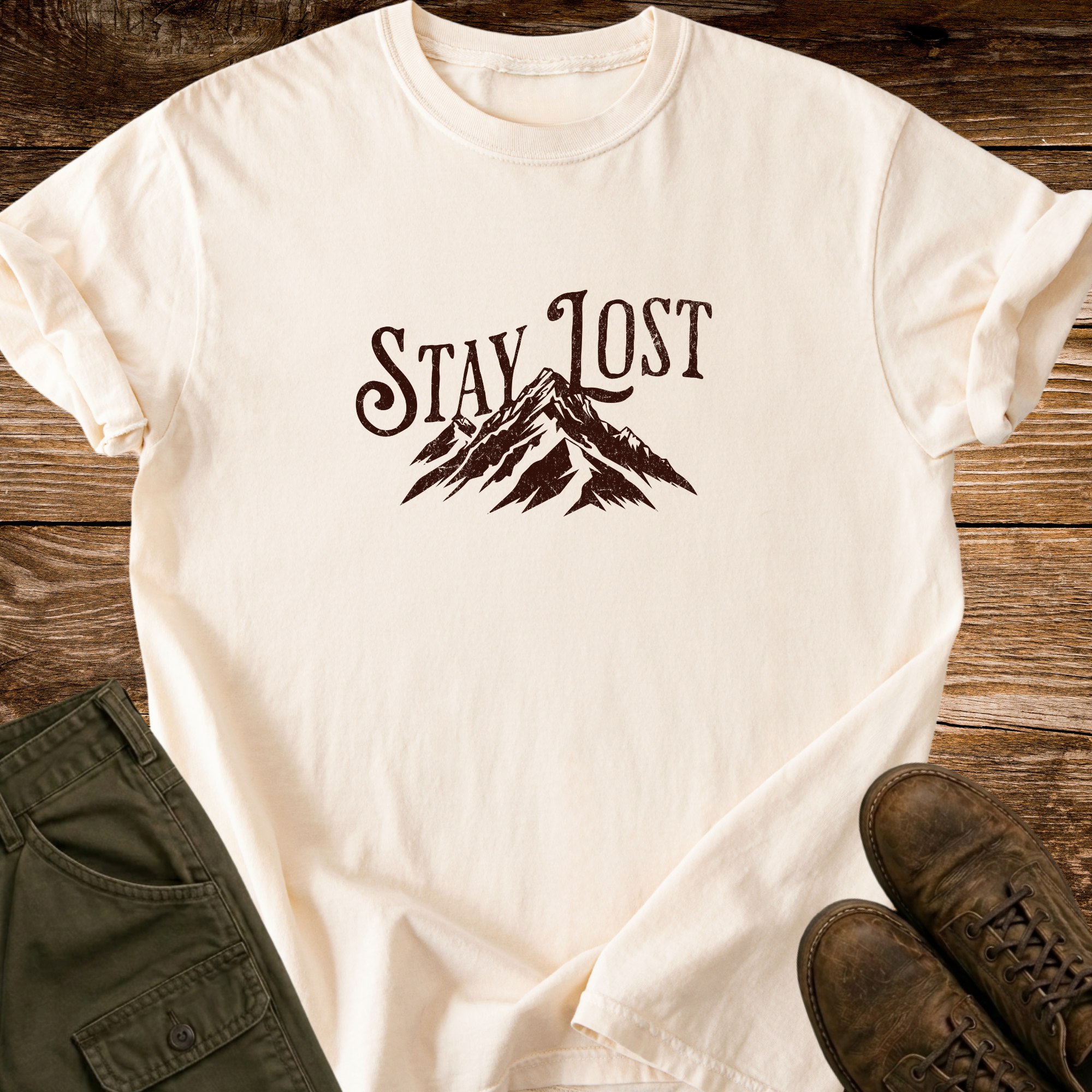 Stay Lost Distressed T-shirt