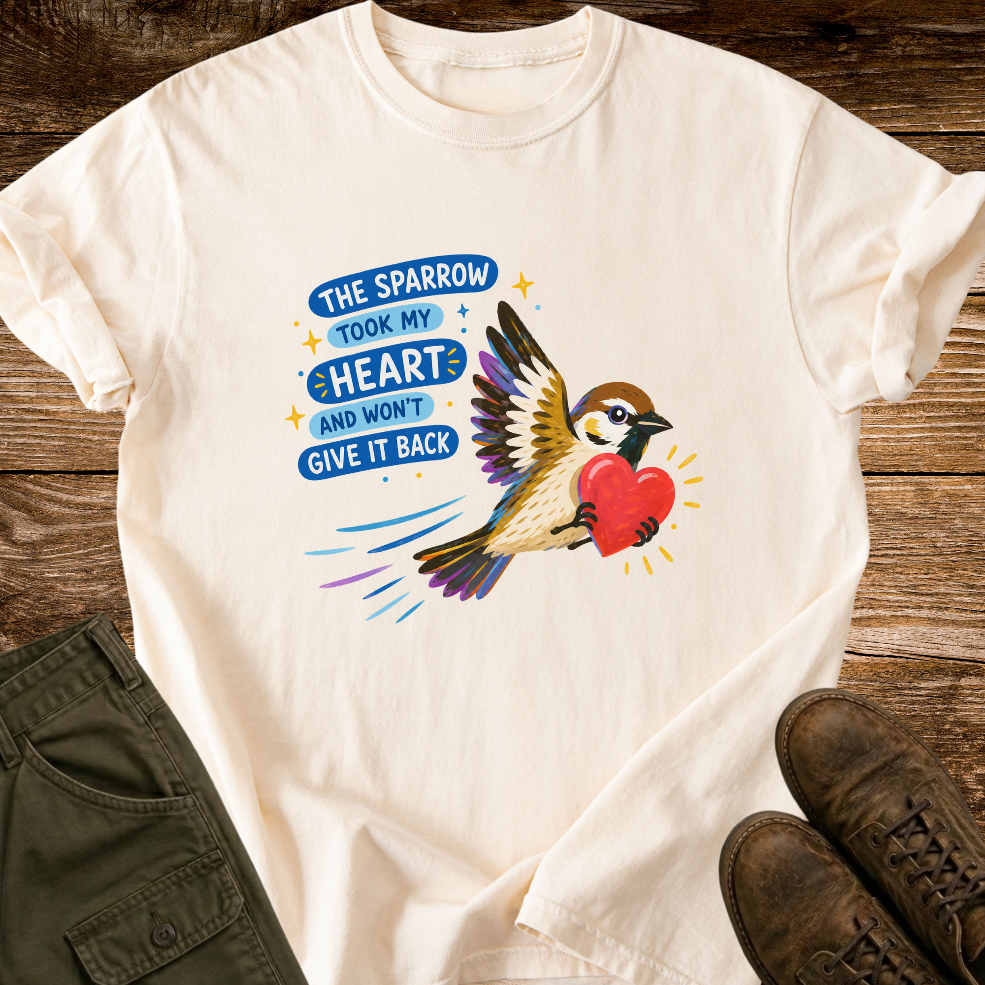 The Sparrow Took My Heart T-shirt