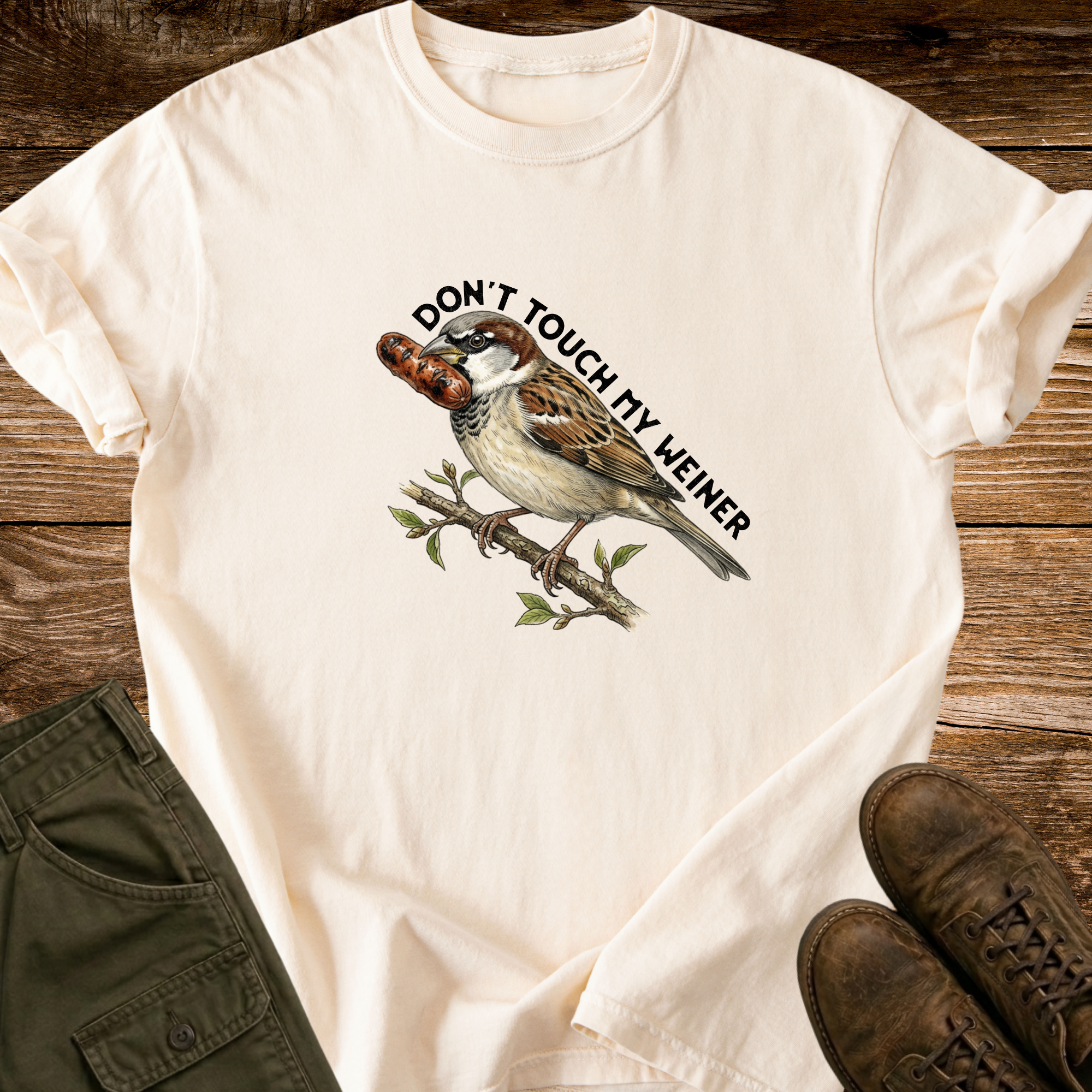 Don't Touch My Weiner Distressed T-shirt
