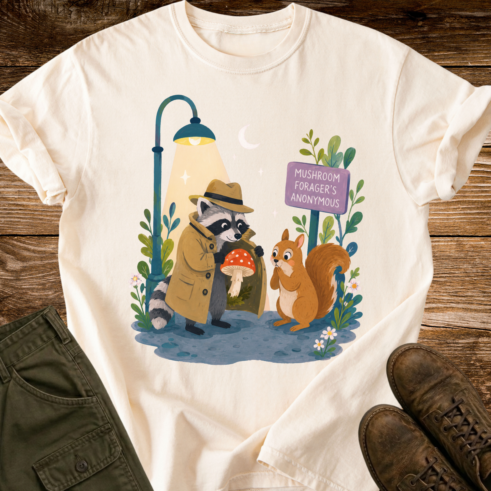 Mushroom Foragers Anonymous T-shirt