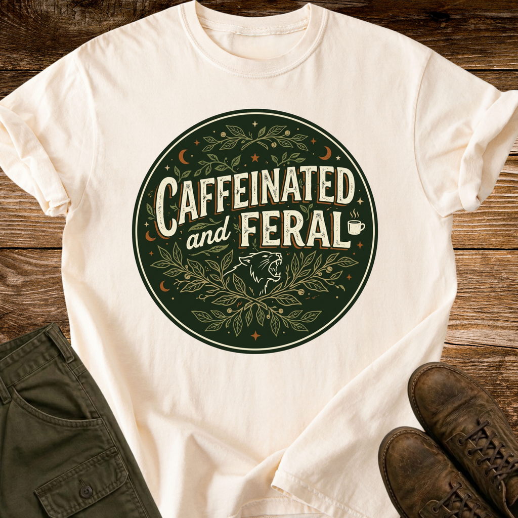 Caffeinated and Feral T-shirt
