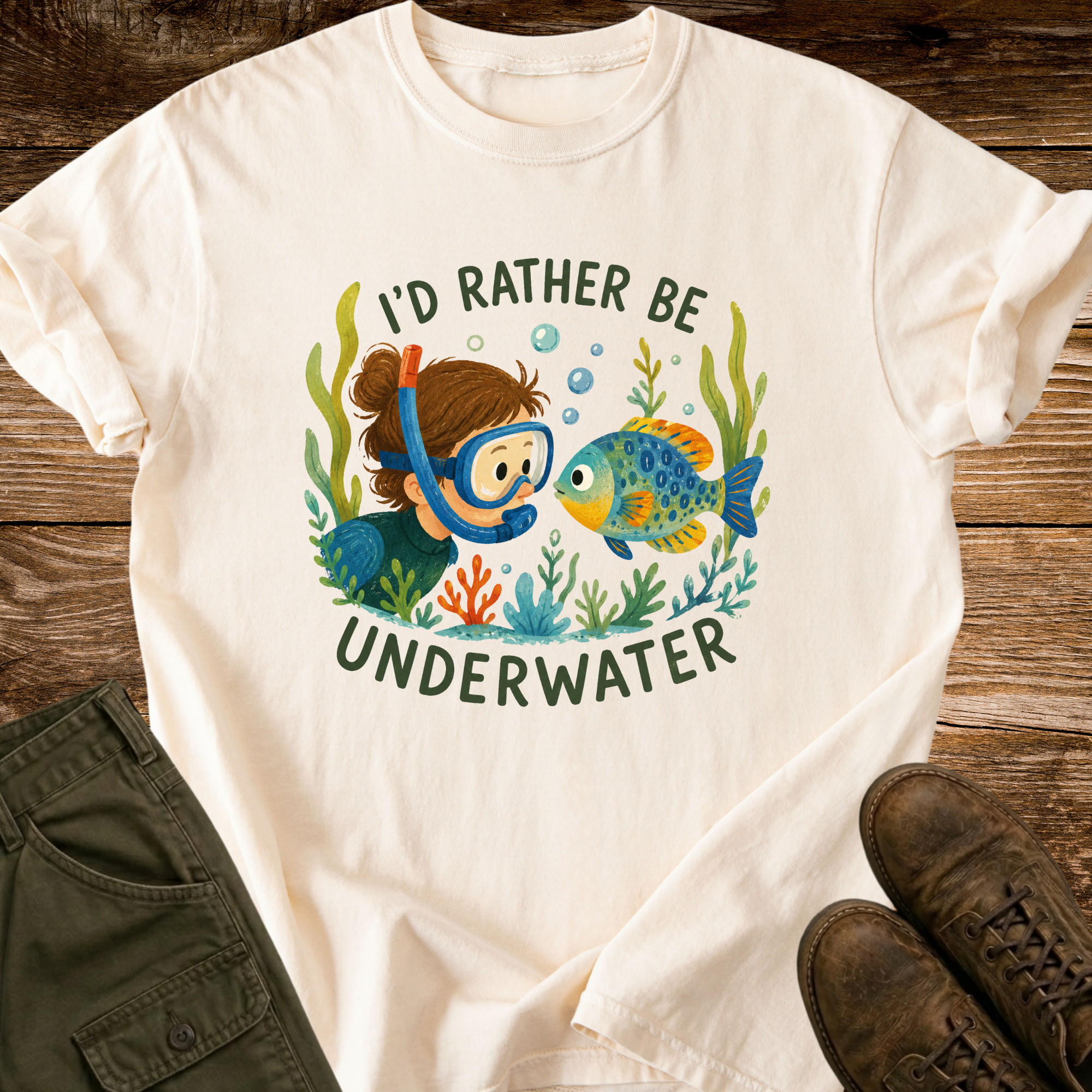 I'd Rather Be Underwater T-Shirt