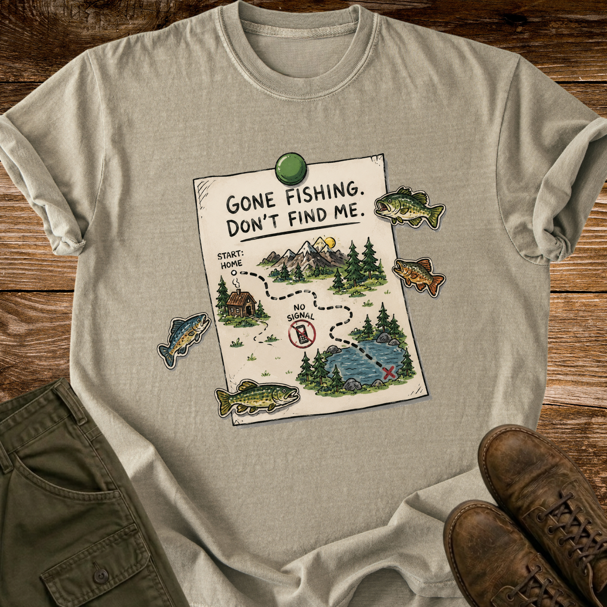 Gone Fishing T-shirt