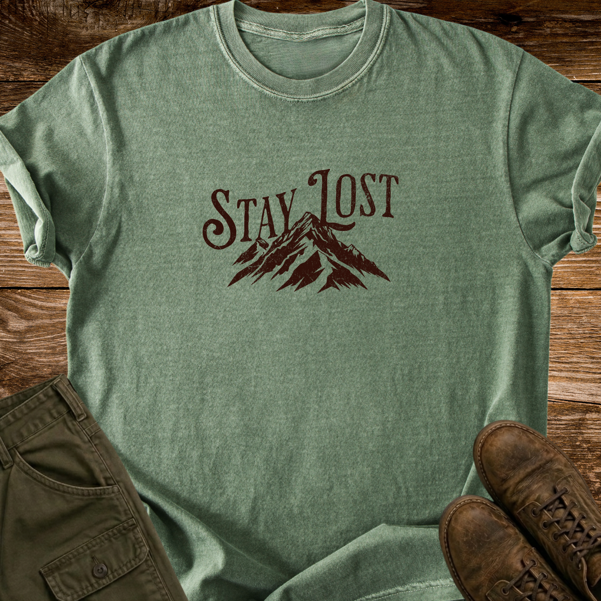 Stay Lost Distressed T-shirt
