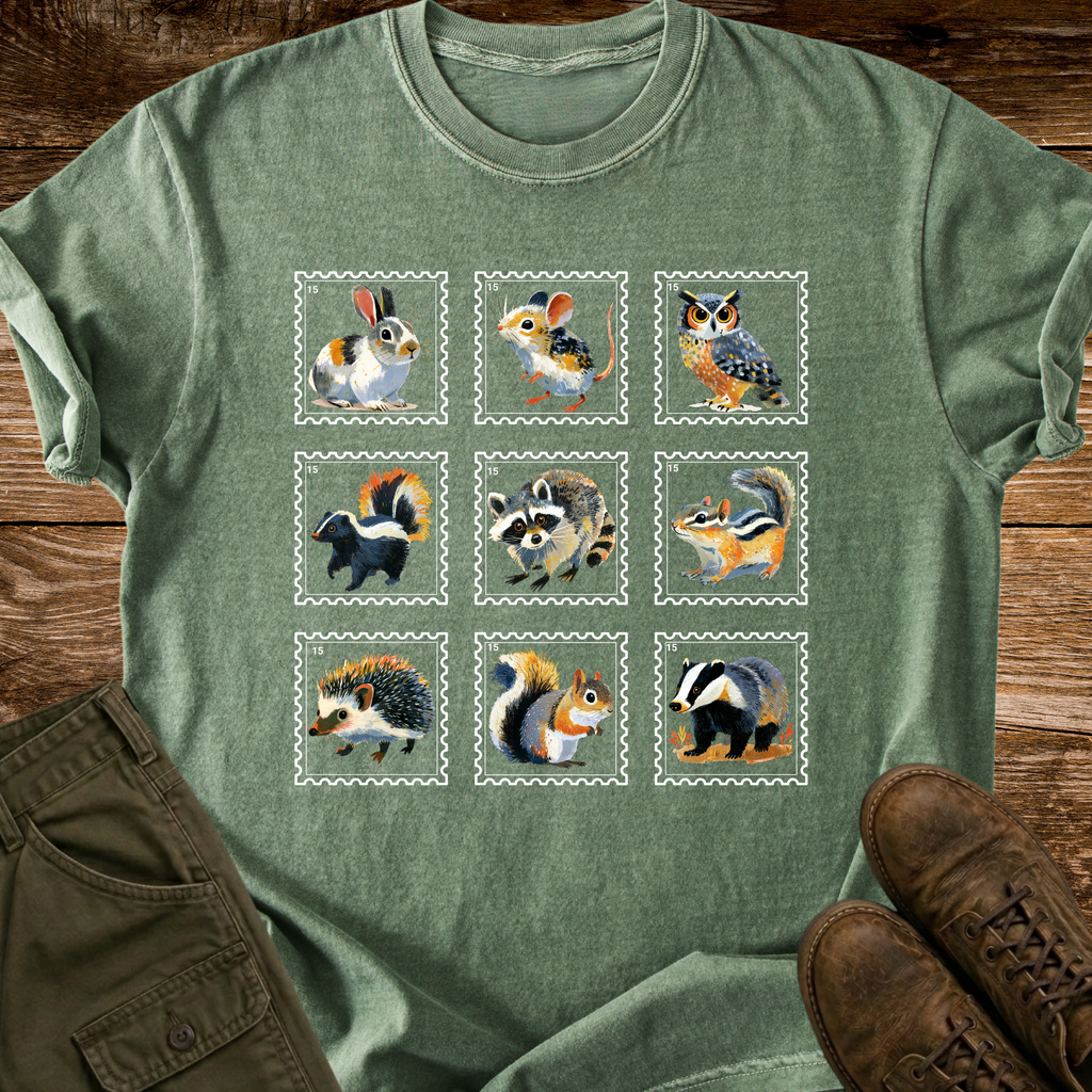 Woodland Stamps T-shirt