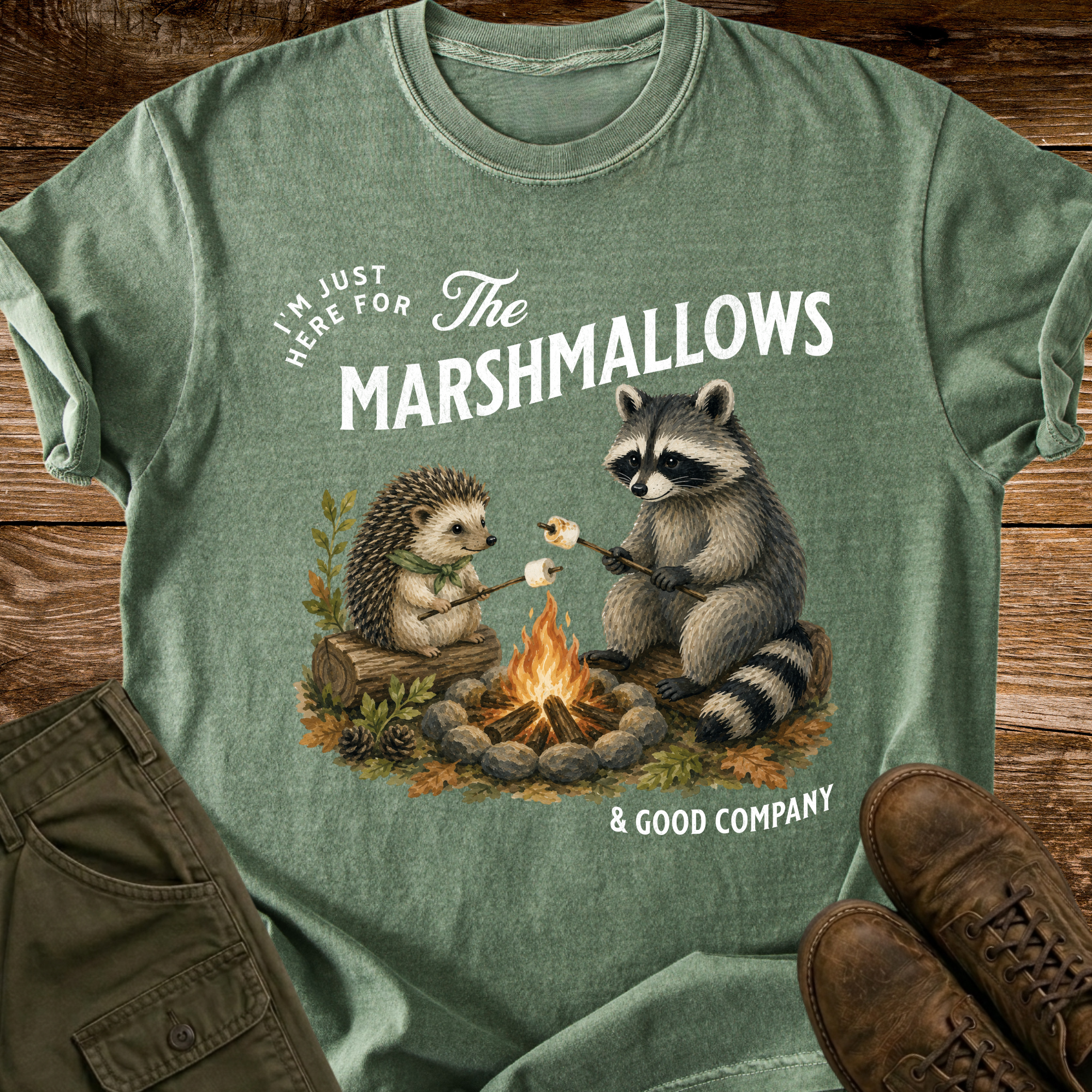 Here for the Marshmallows T-shirt