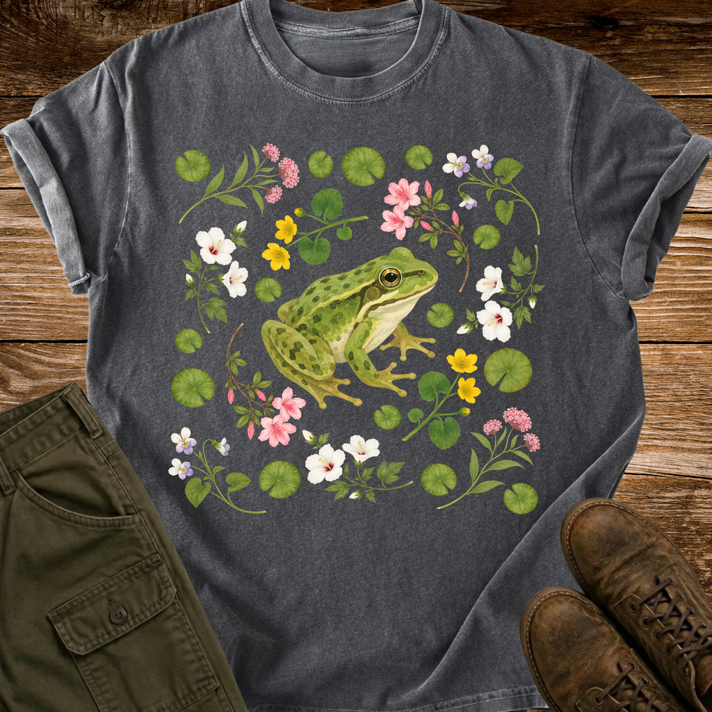 Frog in the Flowers T-shirt