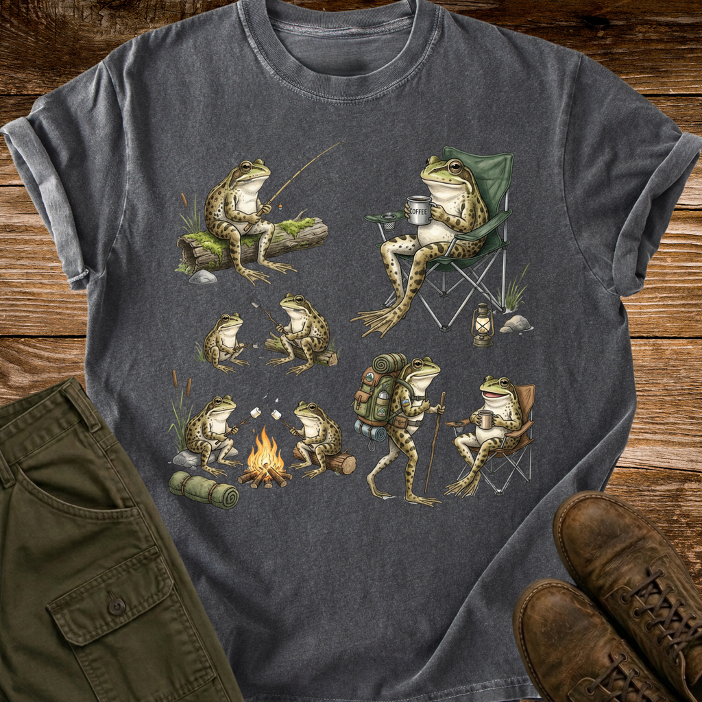 Camping Frogs T-shirt