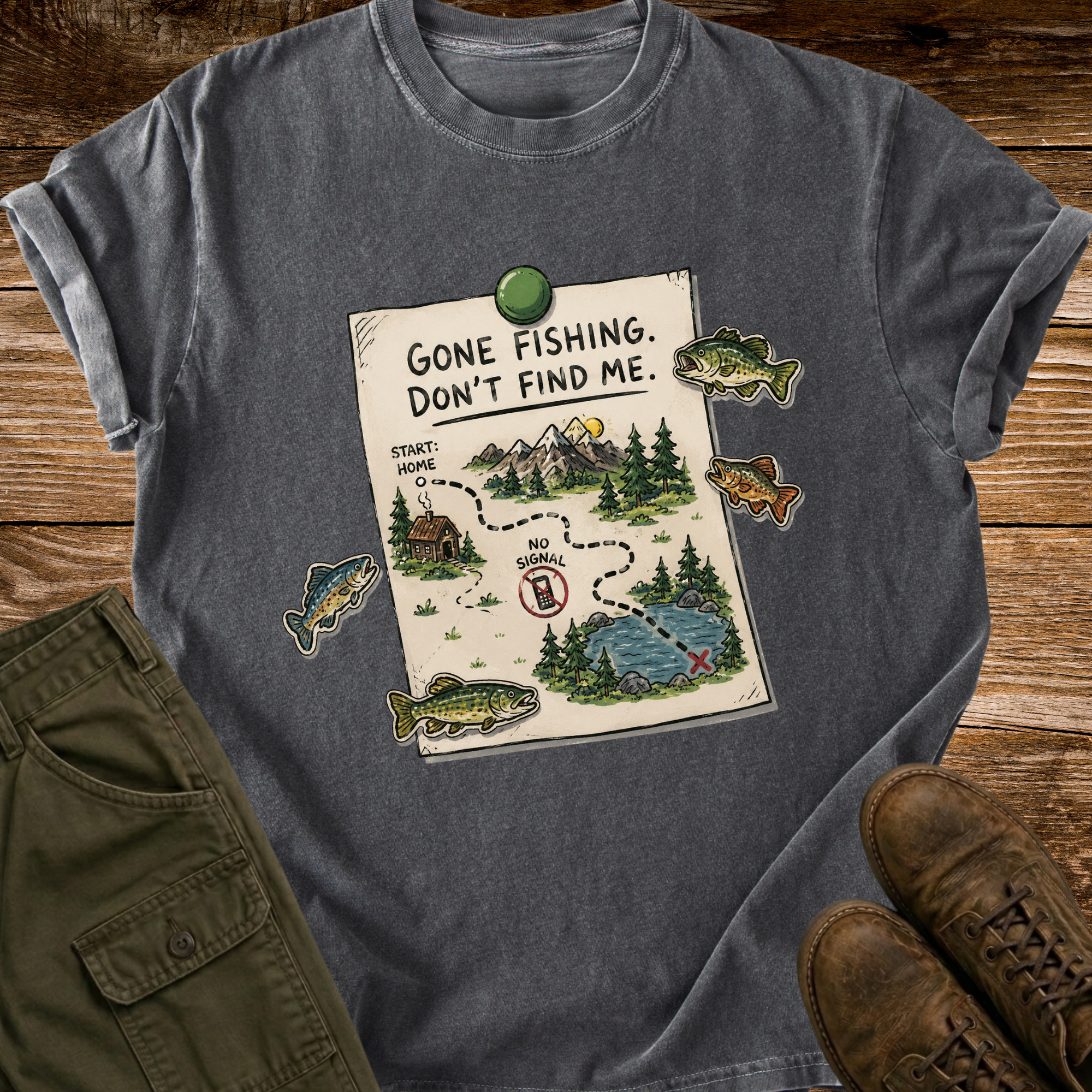 Gone Fishing T-shirt