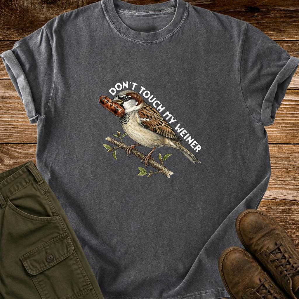 Don't Touch My Weiner Distressed T-shirt