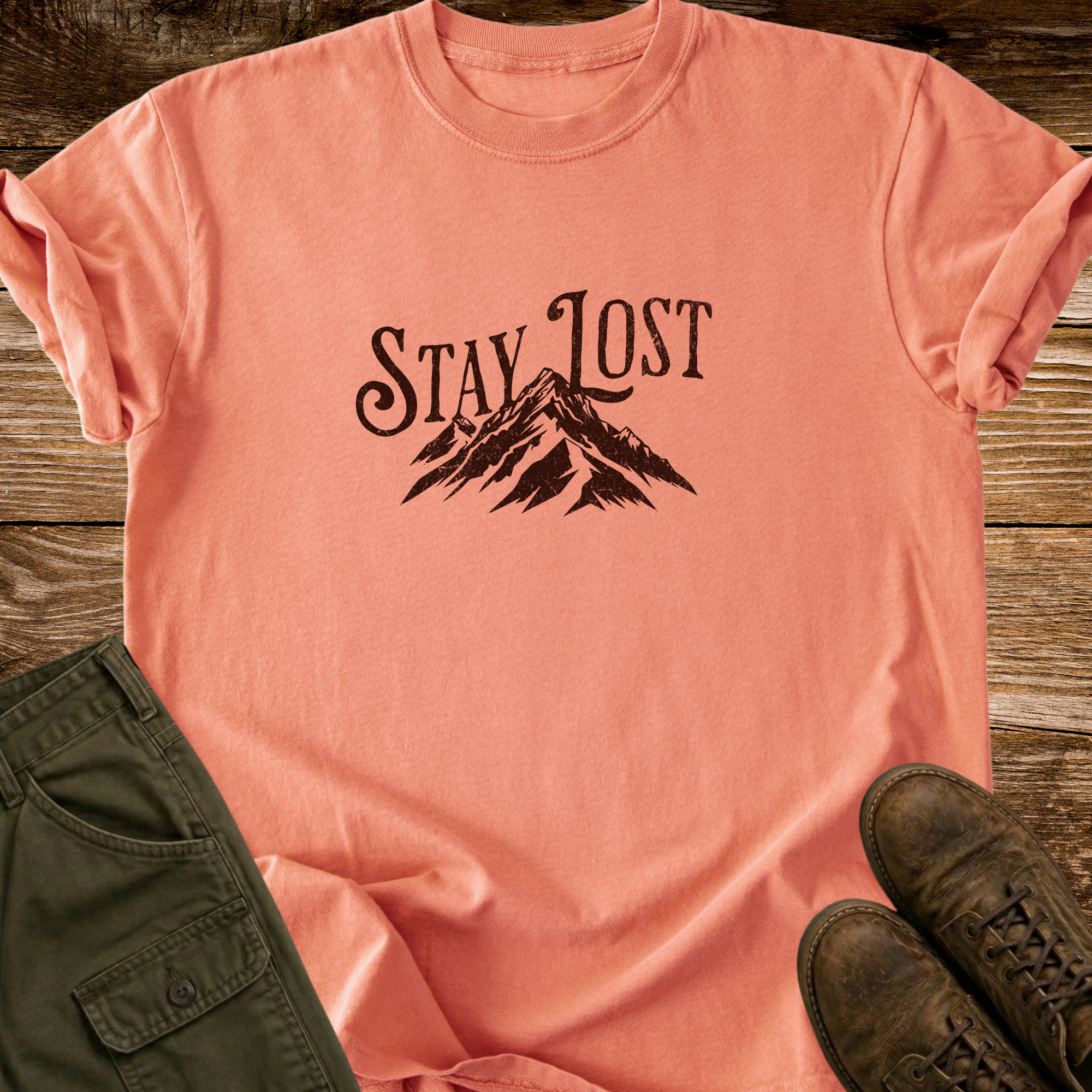 Stay Lost Distressed T-shirt