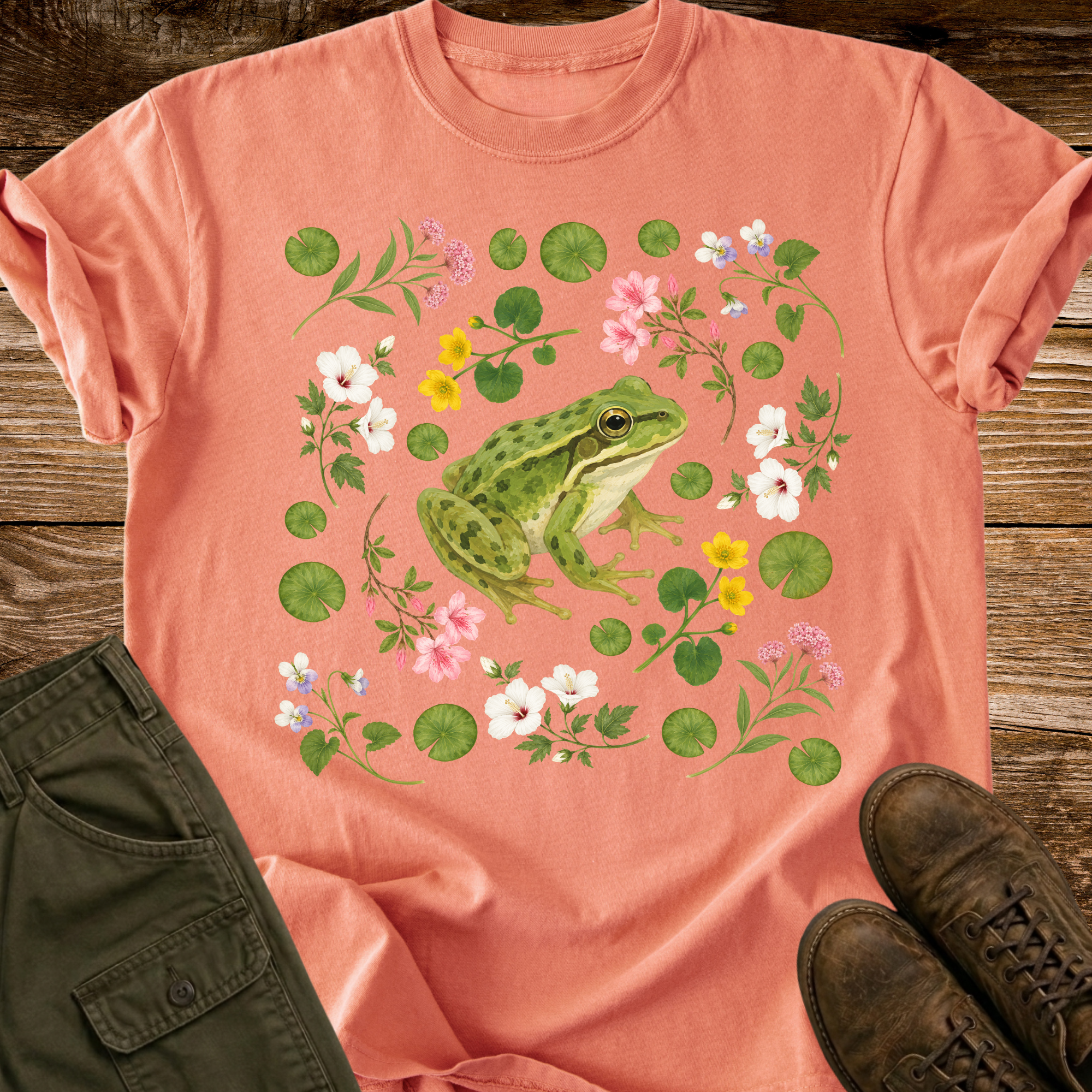 Frog in the Flowers T-shirt